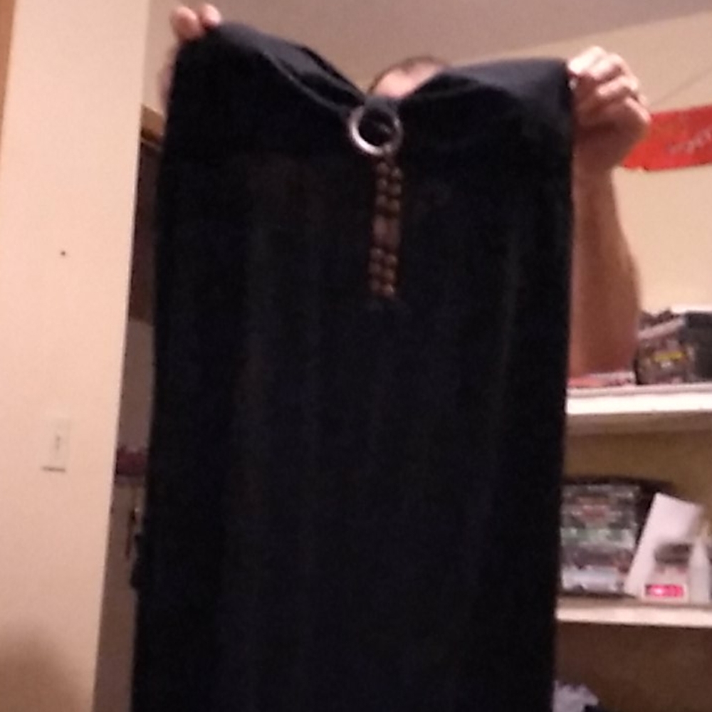 Halter black dress
